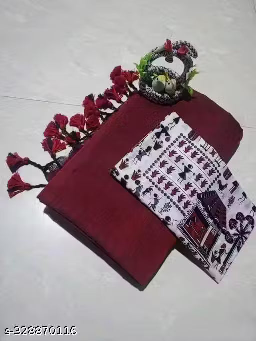 Khadi cotton saree