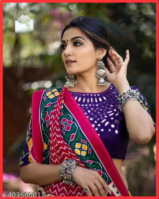 Navratri Special Garba Night Designer Digital Printed Lehenga With Silk Fabric Beautiful Mirror Work Lehenga Set For Women Perfect Outfits | Wedding Lehenga